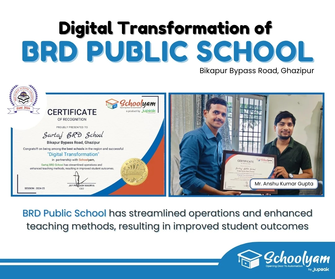 Digital transformation recognition for BRD Public School