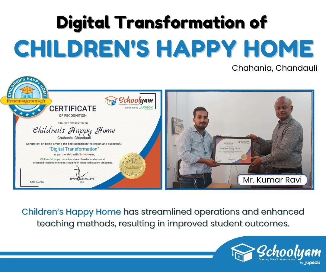 Digital transformation recognition for Children Happy Home