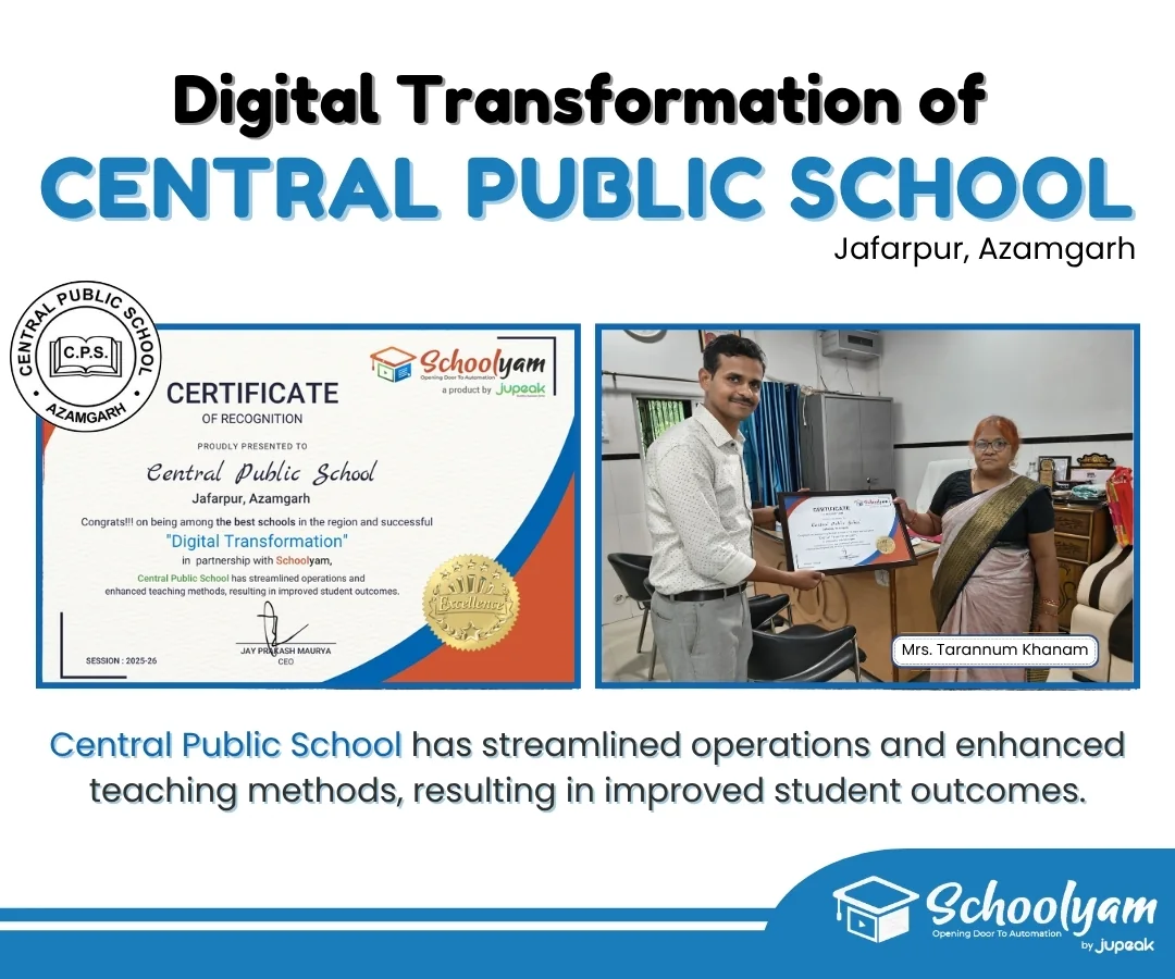 Digital transformation recognition for Central Public School, Jafarpur