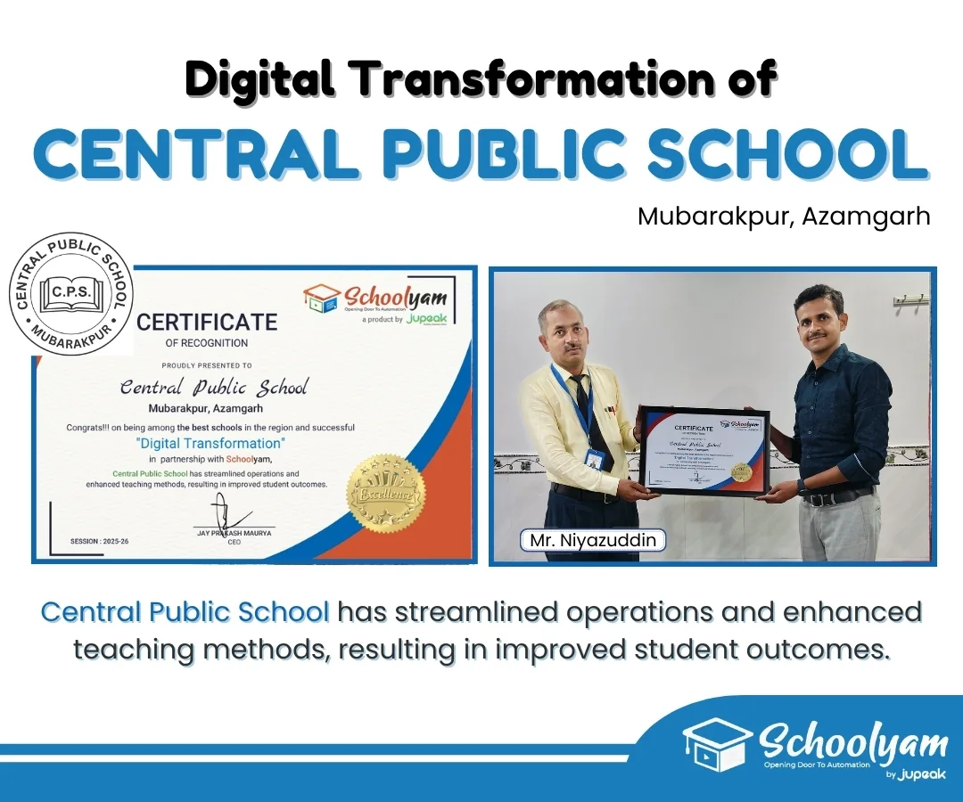 Digital transformation recognition for Central Public School, Mubarakpur