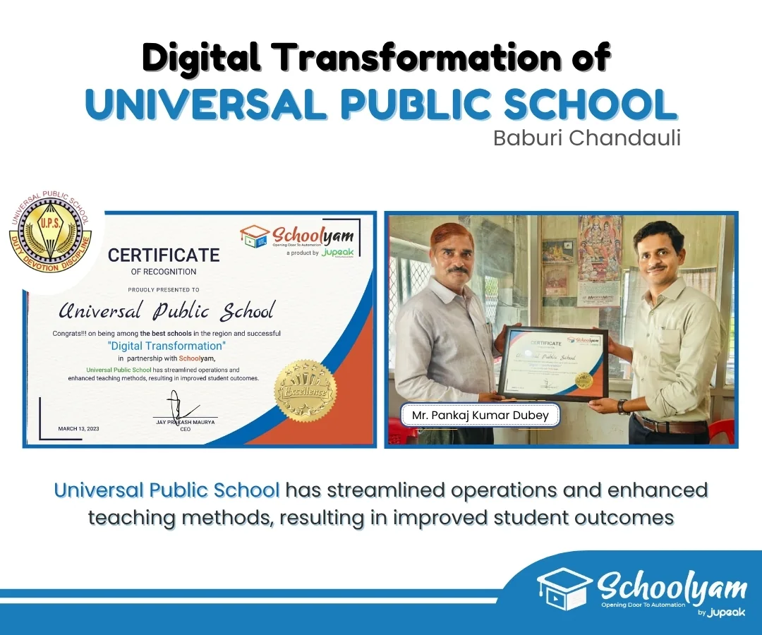 Digital transformation recognition for Dalimss Sunbeam School, partner school 10