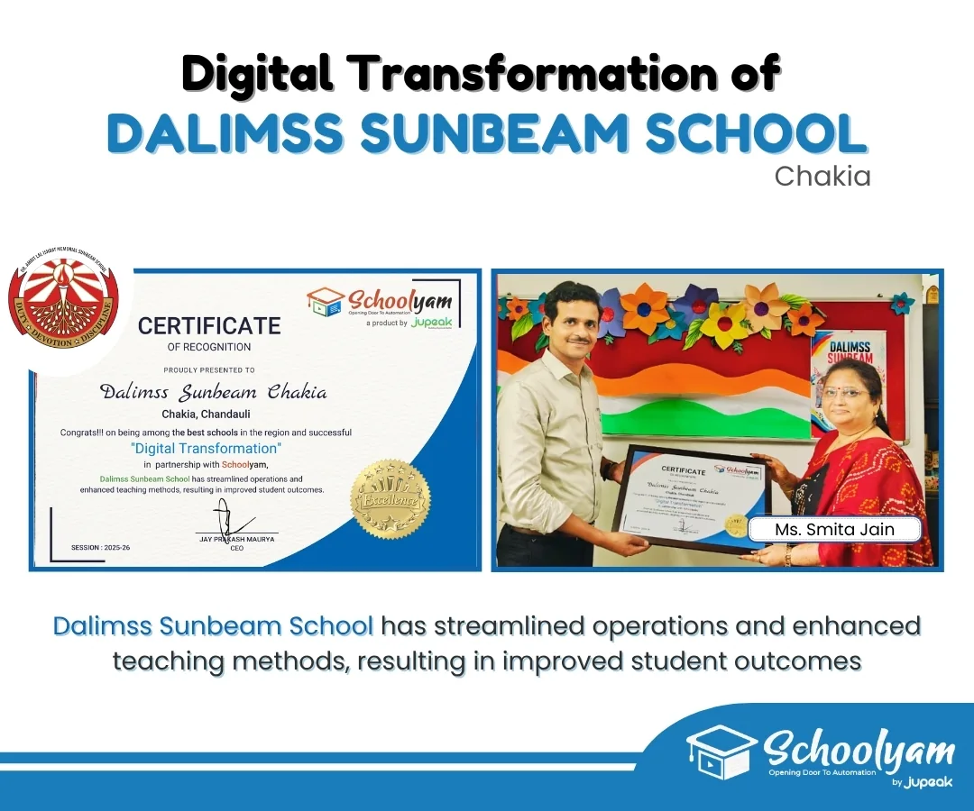 Digital transformation recognition for Dalimss Sunbeam School, partner school 9