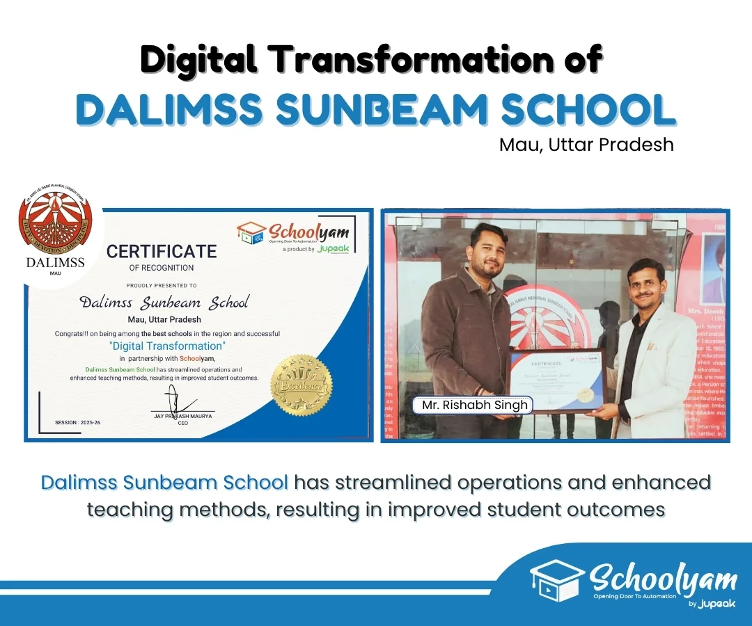 Digital transformation recognition for Dalimss Sunbeam School