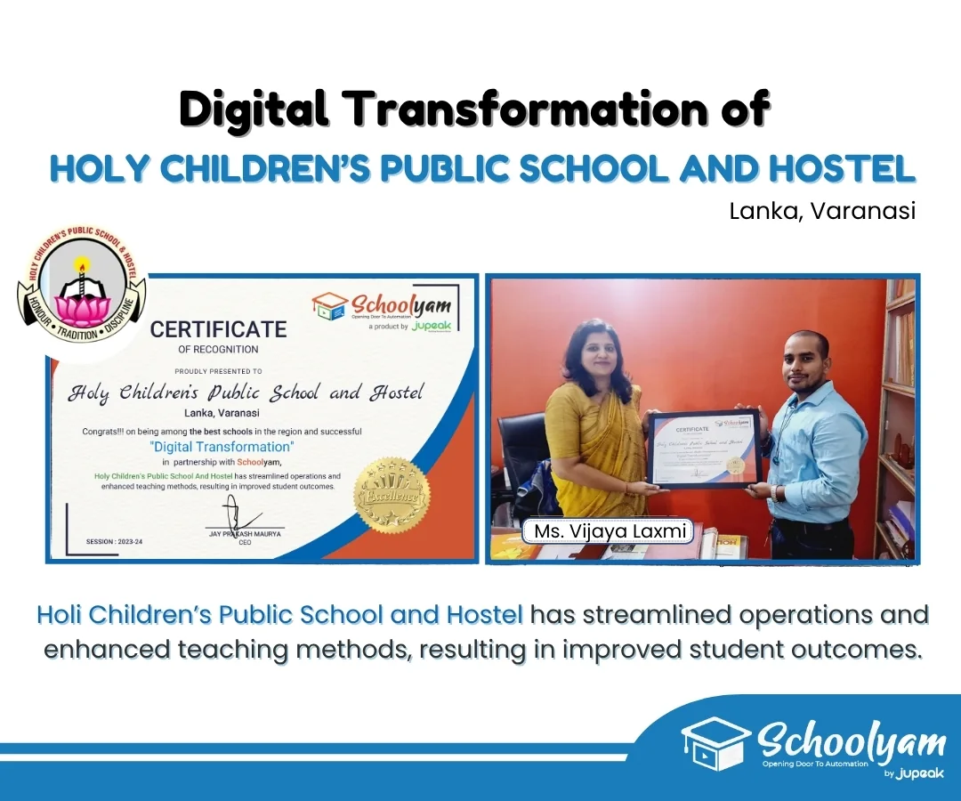 Digital transformation recognition for Holy Children school