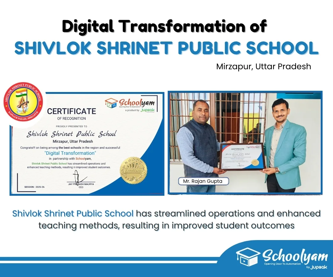 Digital transformation recognition for Shivlok Shrinet Public School
