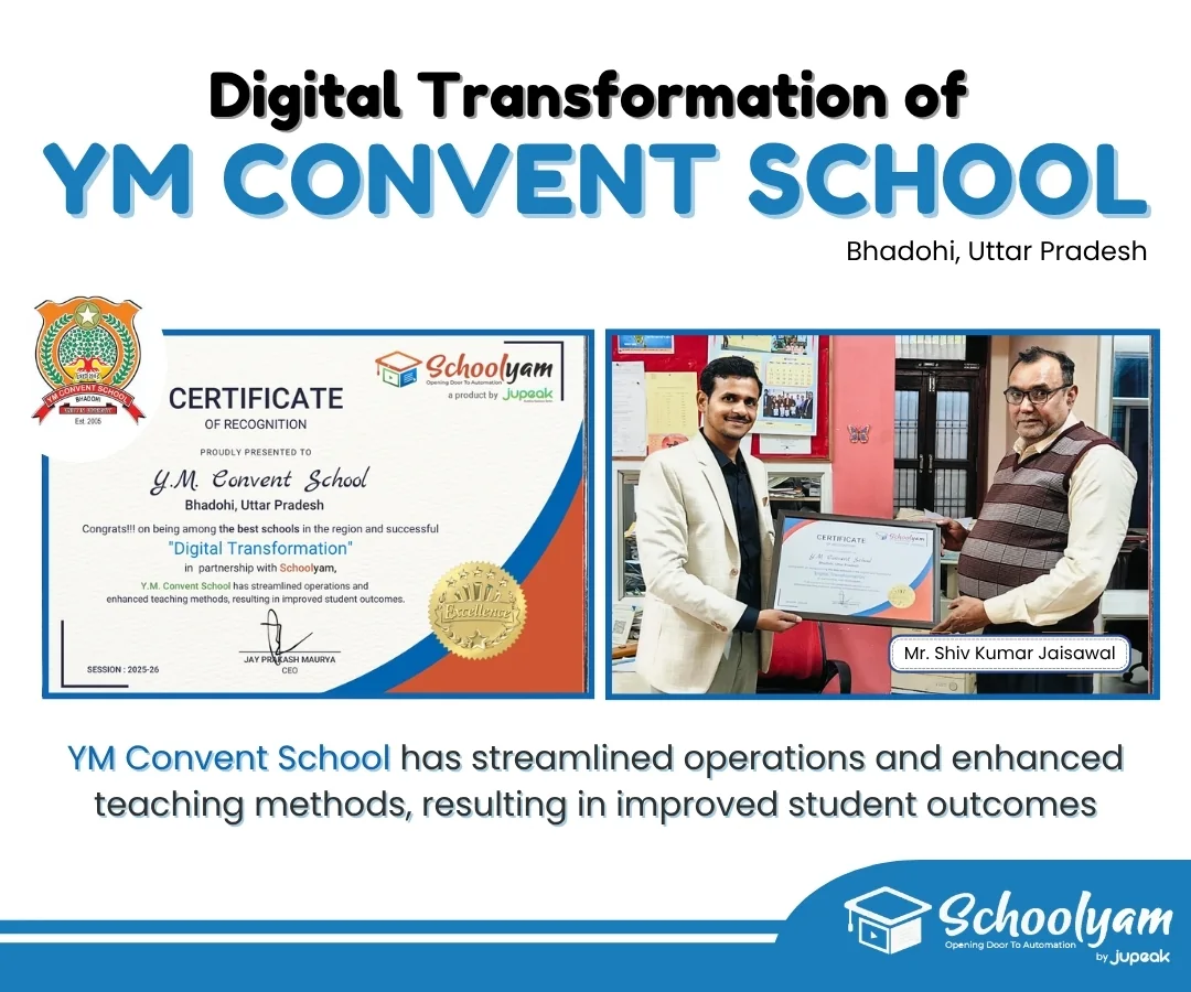 Digital transformation recognition for YM Convent School